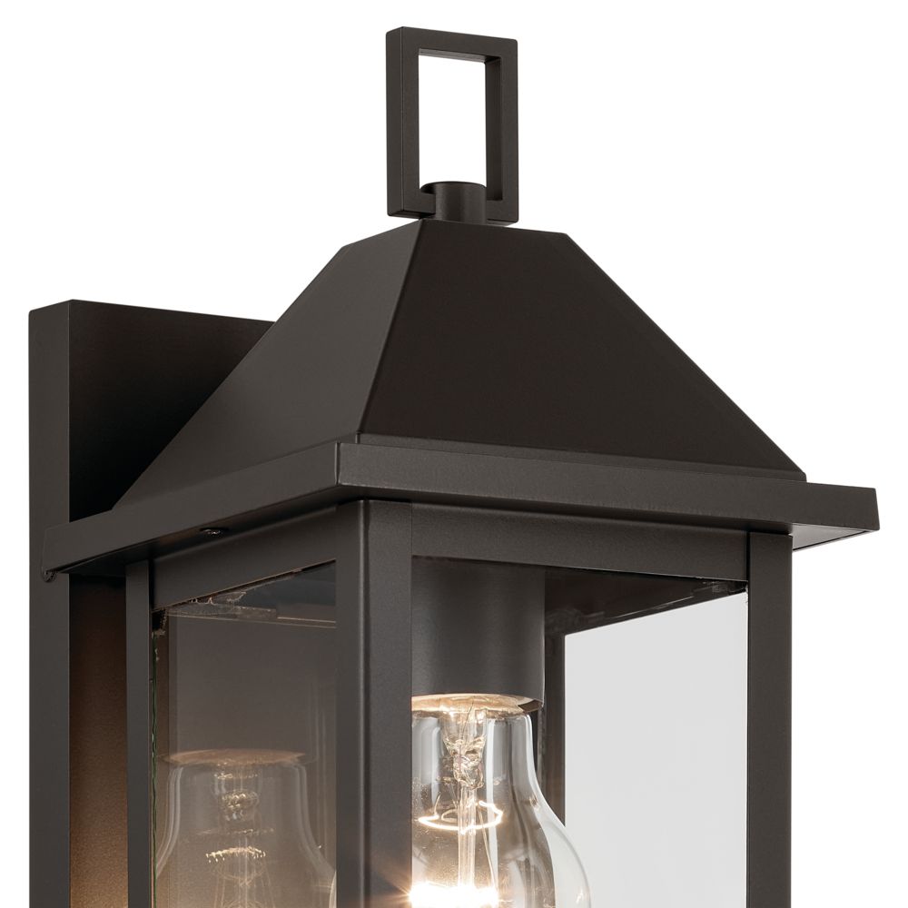 Image 5 Prin 14 Inch 1 Light Outdoor Wall Light with Clear Glass in Olde Bronze more views