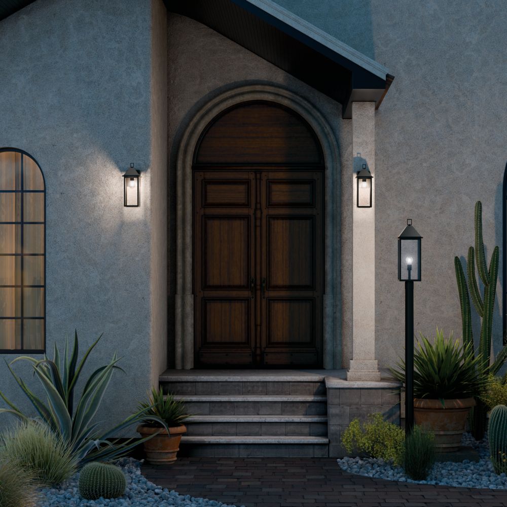 Prin 16.75 Inch 1 Light Outdoor Wall Light with Clear Glass in Olde Bronze