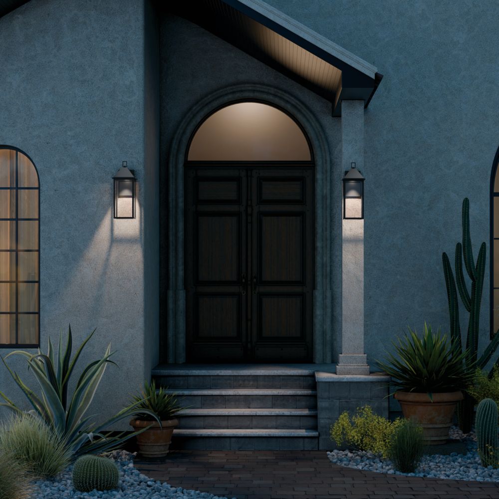 Image 3 Prin 22 Inch 1 Light Outdoor DarkSky Wall Light with Clear Glass in Black more views