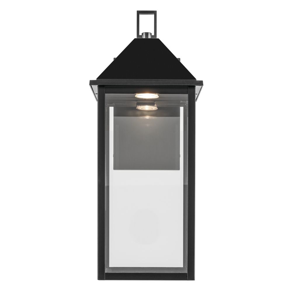 Image 5 Prin 22 Inch 1 Light Outdoor DarkSky Wall Light with Clear Glass in Black more views