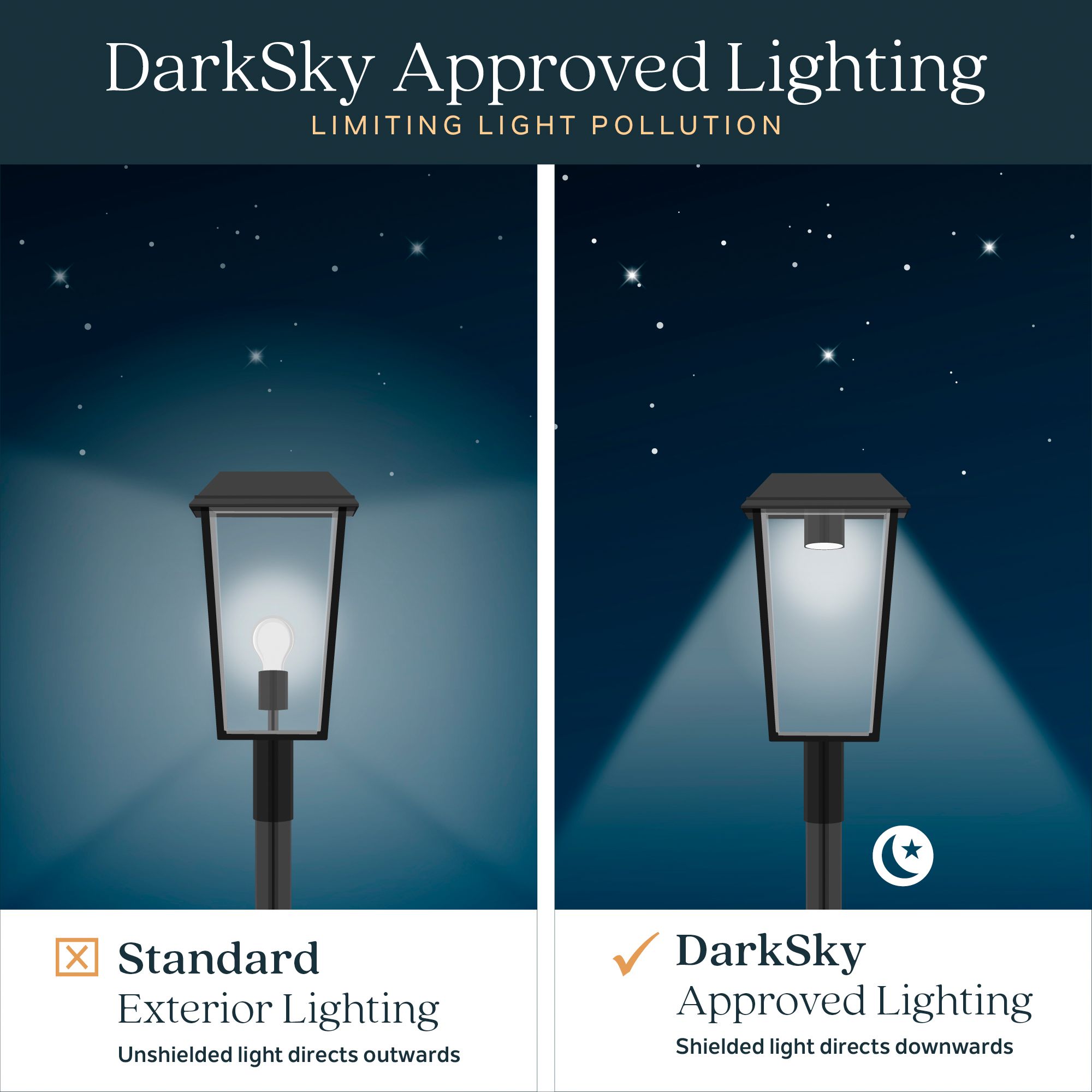 Prin 22 Inch 1 Light Outdoor DarkSky Wall Light with Clear Glass in Black