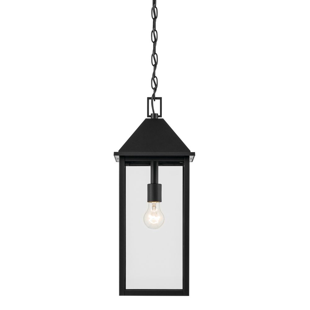 Image 4 Prin 22 Inch 1 Light Outdoor Pendant with Clear Glass in Black more views