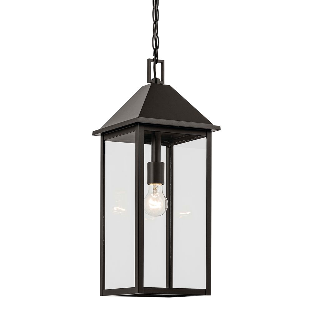Image 5 Prin 22 Inch 1 Light Outdoor Pendant with Clear Glass in Olde Bronze more views