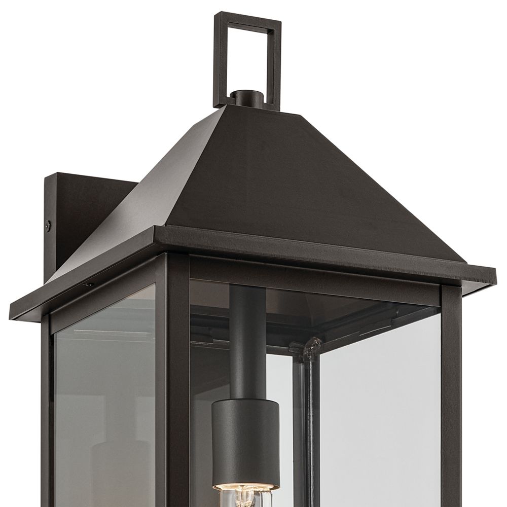 Image 5 Prin 22 Inch 1 Light Outdoor Wall Light with Clear Glass in Olde Bronze more views