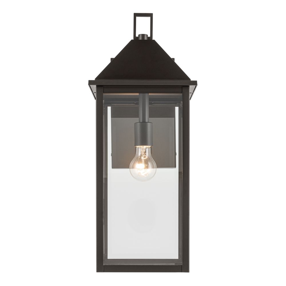 Image 6 Prin 22 Inch 1 Light Outdoor Wall Light with Clear Glass in Olde Bronze more views