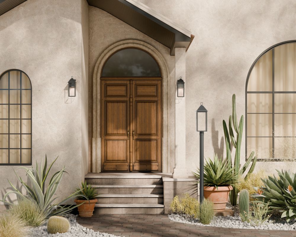 Image 2 Prin 25 Inch 1 Light Outdoor DarkSky Post Light with Clear Glass in Black more views