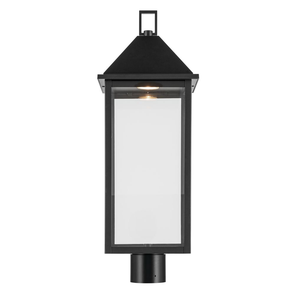 Image 6 Prin 25 Inch 1 Light Outdoor DarkSky Post Light with Clear Glass in Black more views