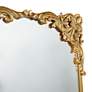 Princesa Polished Gold Acanthus Floral 30" x 41" Wall Mirror