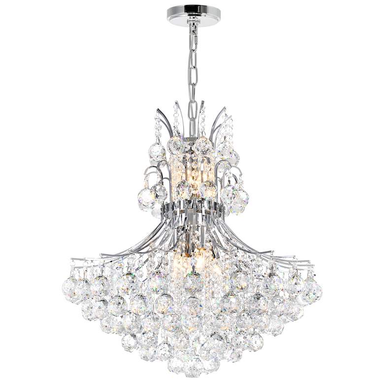 Image 1 Princess 10 Light Down Chandelier With Chrome Finish