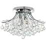 1_Princess 20" Wide Chrome 6-Light Ceiling Light