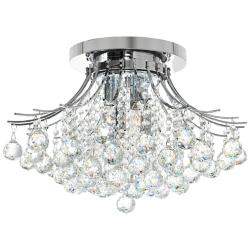 Princess 20" Wide Chrome 6-Light Ceiling Light