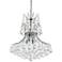 Princess 20" Wide Chrome and Crystal Chandelier