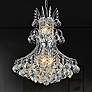 1_Princess 20" Wide Chrome and Crystal Chandelier