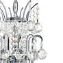 4_Princess 20" Wide Chrome and Crystal Chandelier more views