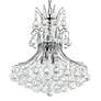 Princess 20" Wide Chrome and Crystal Chandelier