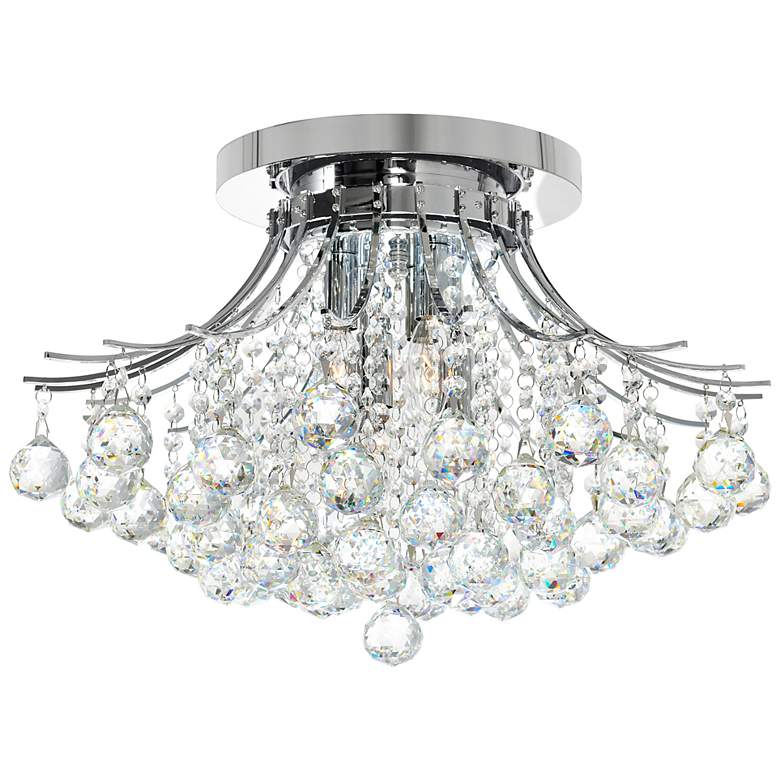 Image 1 Princess 6 Light Flush Mount With Chrome Finish