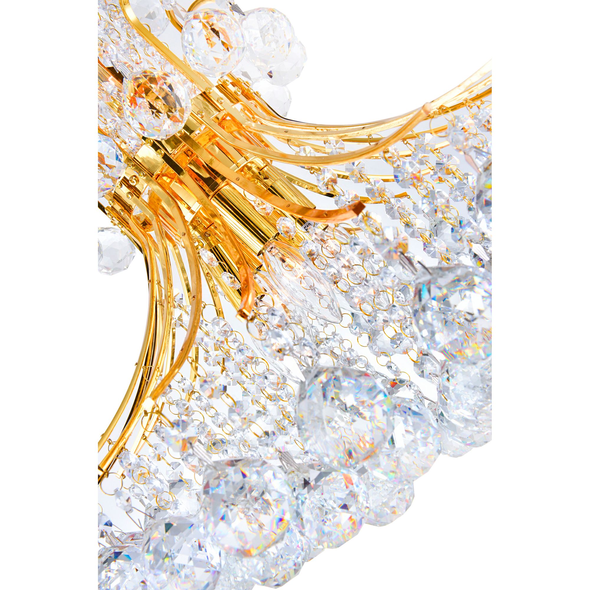 Thumbnail3 of Princess 8 Light Down Chandelier With Gold Finish more views