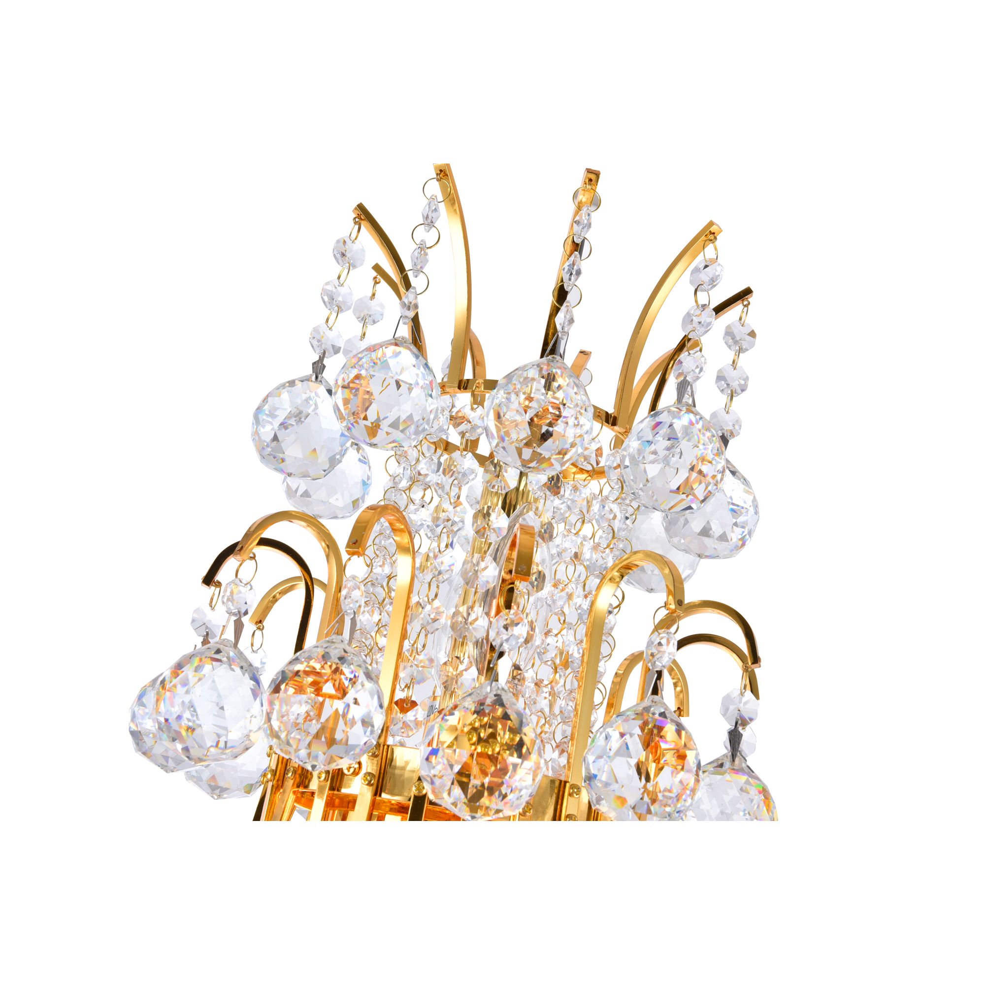 Princess 8 Light Down Chandelier With Gold Finish