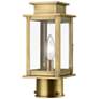 2_Princeton 1 Light Antique Brass Outdoor Mini Post Top Lantern