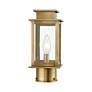 6_Princeton 1 Light Antique Brass Outdoor Mini Post Top Lantern more views