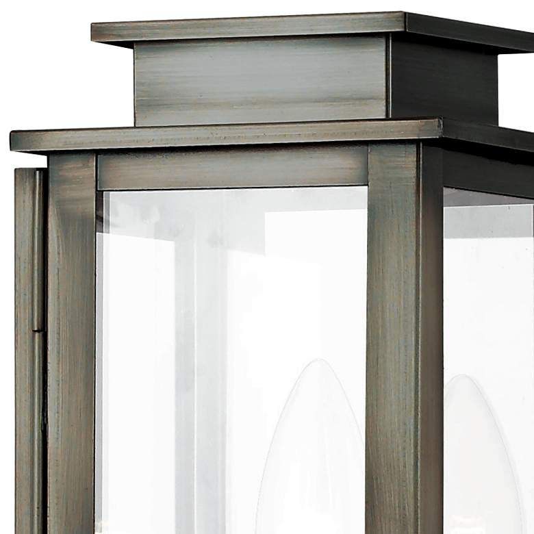 Image 2 Princeton 10 1/2" High Vintage Pewter Outdoor Post Light more views