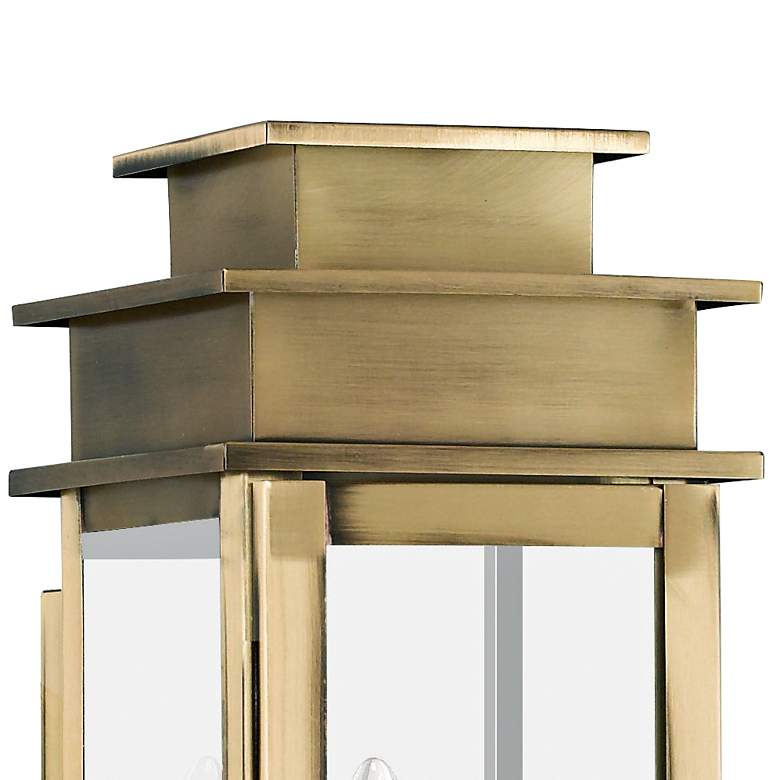 Image 3 Princeton 14" High Antique Brass Outdoor Wall Light more views