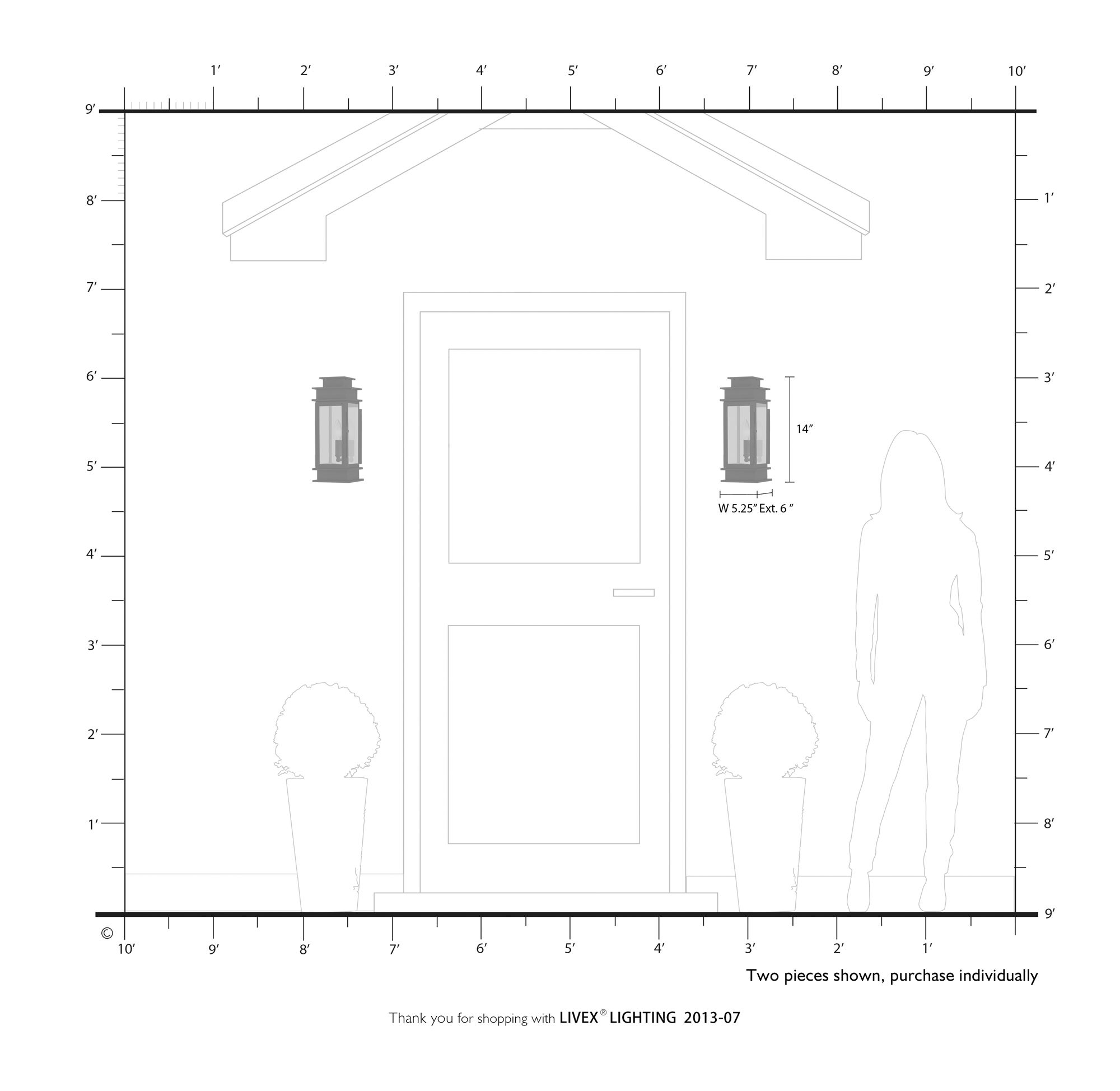 Princeton 14" High Bronze Outdoor Wall Light