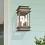 1_Princeton 14" High Vintage Pewter 2-Light Outdoor Wall Light