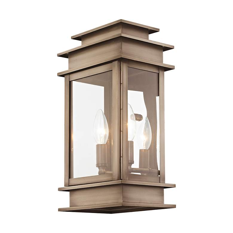 Image 5 Princeton 14" High Vintage Pewter 2-Light Outdoor Wall Light more views