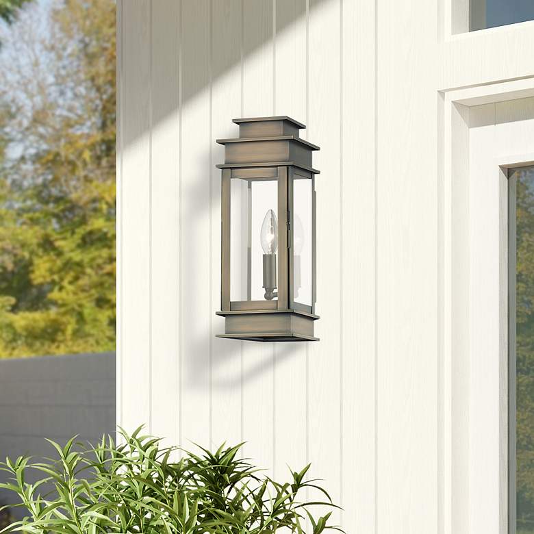 Image 7 Princeton 14" High Vintage Pewter Outdoor Wall Light more views