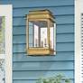 Thumbnail1 of Princeton 15 1/4" High Antique Brass Outdoor Wall Light