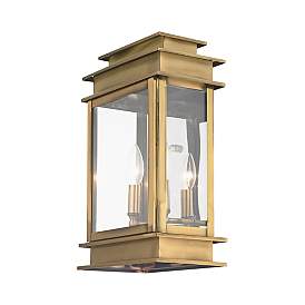 Image5 of Princeton 15 1/4" High Antique Brass Outdoor Wall Light more views