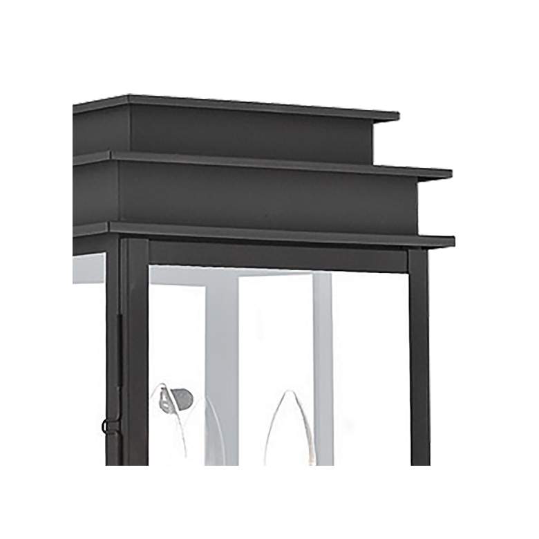 Image 2 Princeton 15 1/4" High Black 2-Light Outdoor Wall Light more views