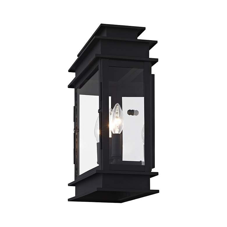 Image 5 Princeton 15 1/4" High Black 3-Light Outdoor Wall Light more views