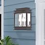 1_Princeton 15 1/4" High Bronze 3-Light Outdoor Wall Light