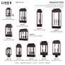 7_Princeton 15 1/4" High Bronze 3-Light Outdoor Wall Light more views