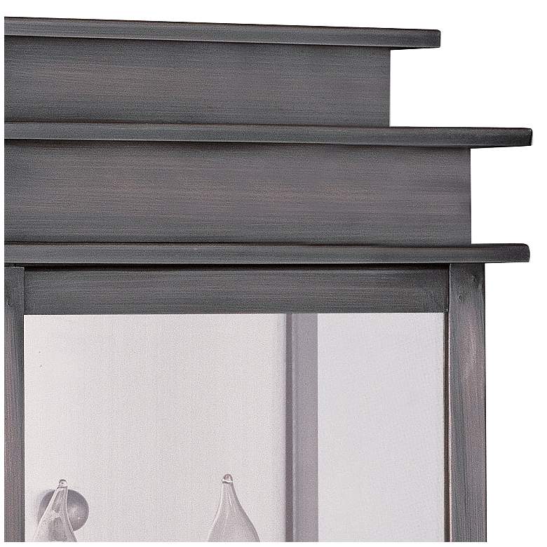 Image 2 Princeton 15 1/4" High Vintage Pewter Outdoor Wall Light more views