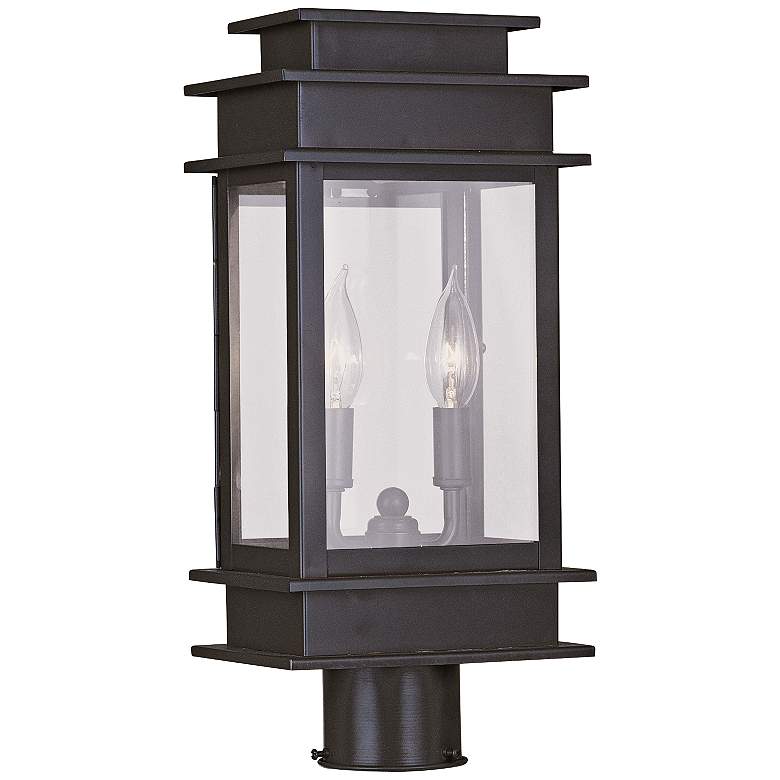 Image 1 Princeton 16 3/4 inch High Bronze Outdoor Post Light