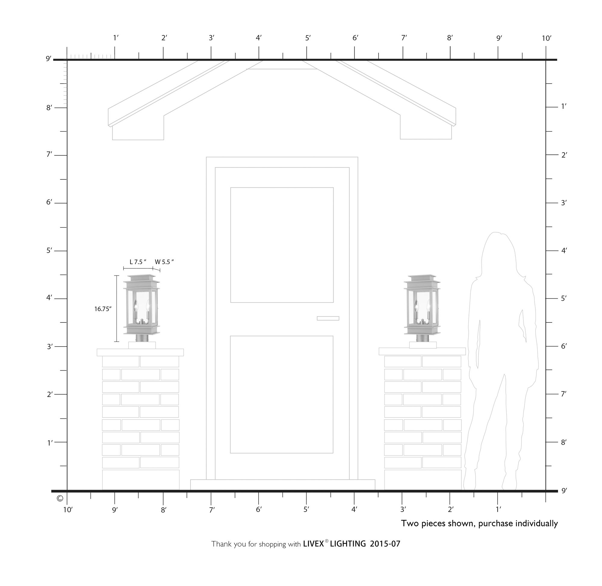 Princeton 16 3/4" High Bronze Outdoor Post Light