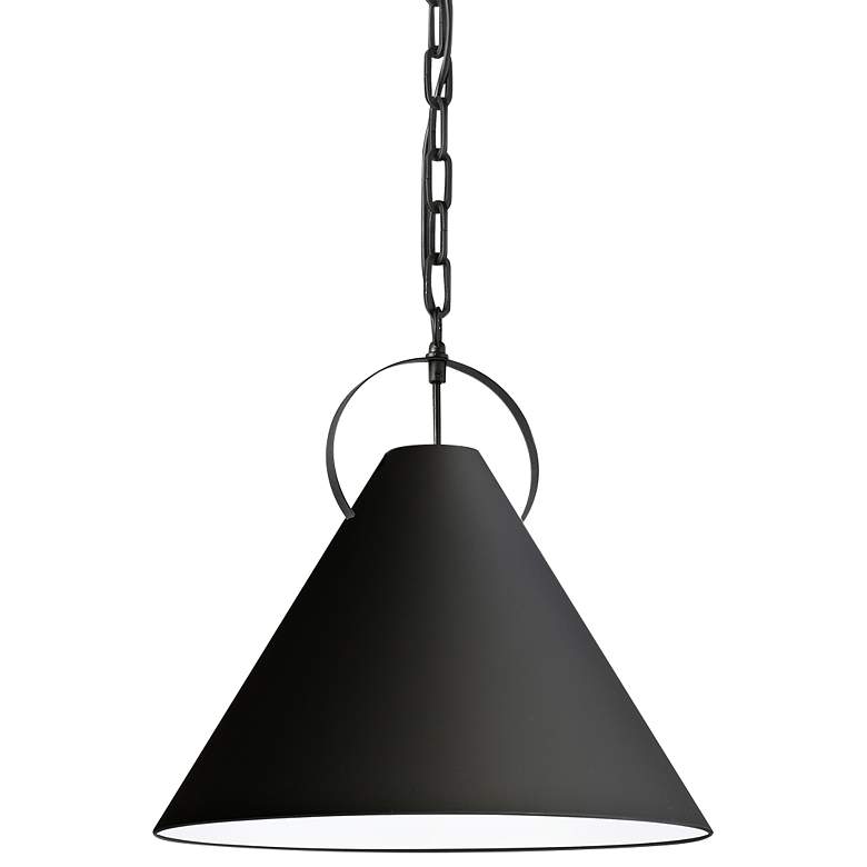 Image 1 Princeton 16" Wide Matte Black Pendant