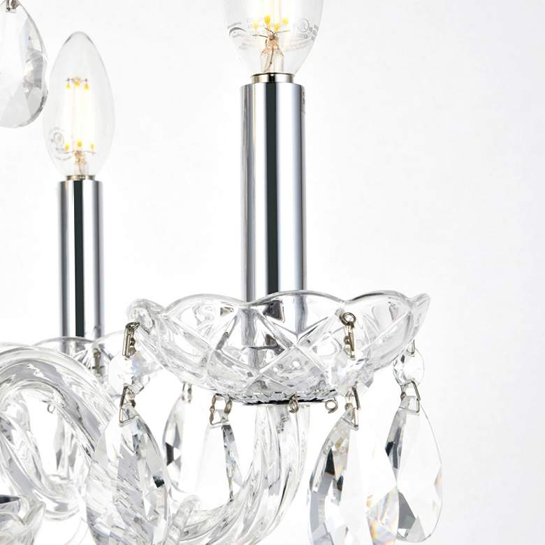 Image 3 Princeton 17" Wide Chrome and Crystal 4-Light Chandelier more views
