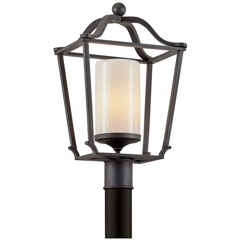 Image 1 Princeton 19 3/4 inch High French Iron Outdoor Post Light
