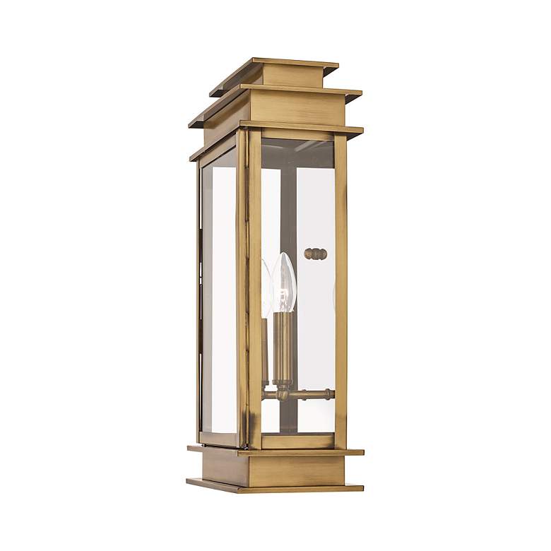 Image 4 Princeton 19" High Antique Brass Outdoor Wall Light more views