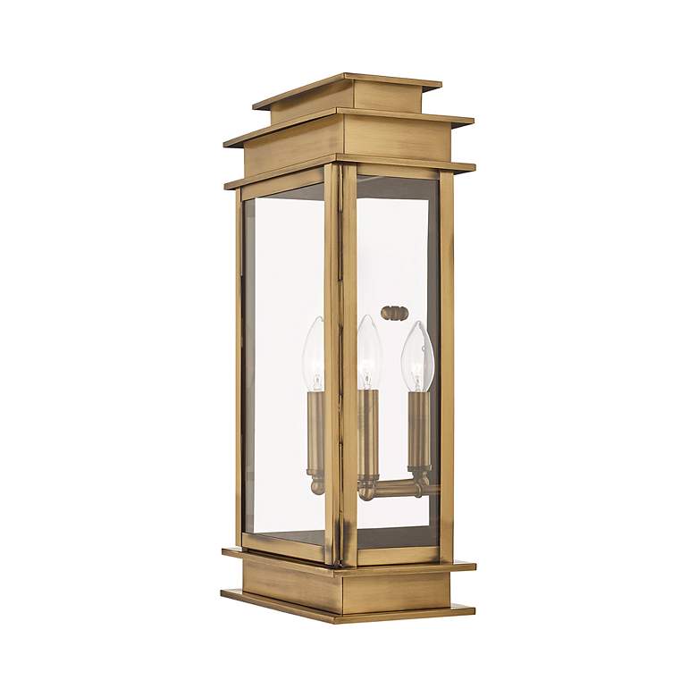 Image 5 Princeton 19" High Antique Brass Outdoor Wall Light more views