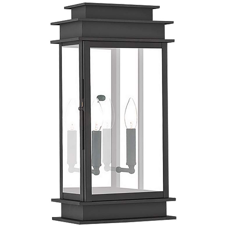 Princeton 19&quot; High Black Outdoor Wall Light