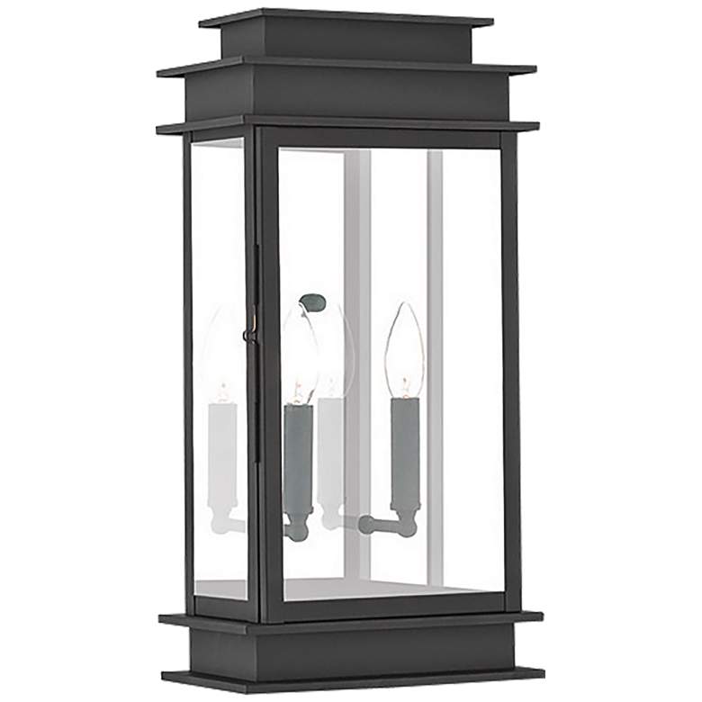 Image 2 Princeton 19 inch High Black Outdoor Wall Light