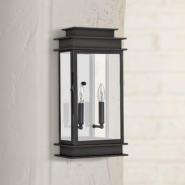 Image 1 Princeton 19" High Black Outdoor Wall Light