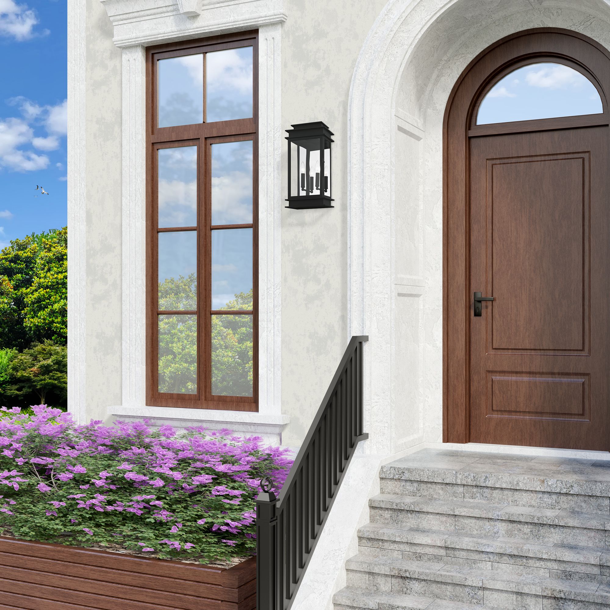 Princeton 19" High Black Outdoor Wall Light