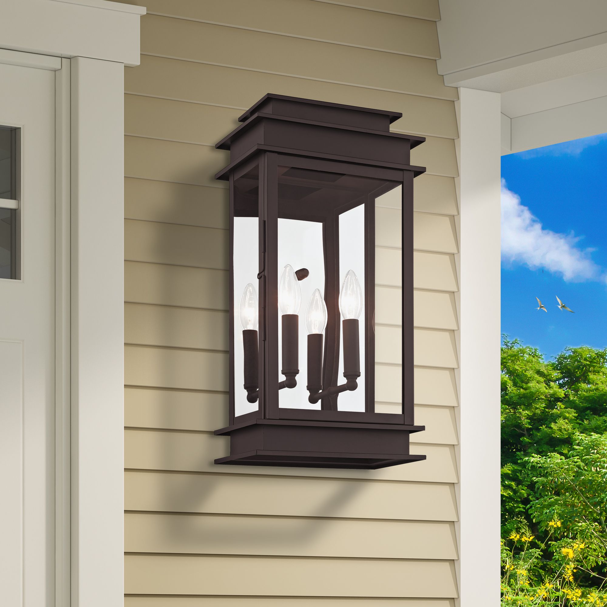 Princeton 19" High Bronze Outdoor Wall Light