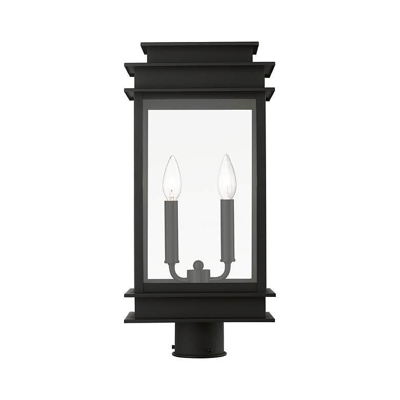 Image 3 Princeton 2 Light Black Outdoor Large Post Top Lantern more views